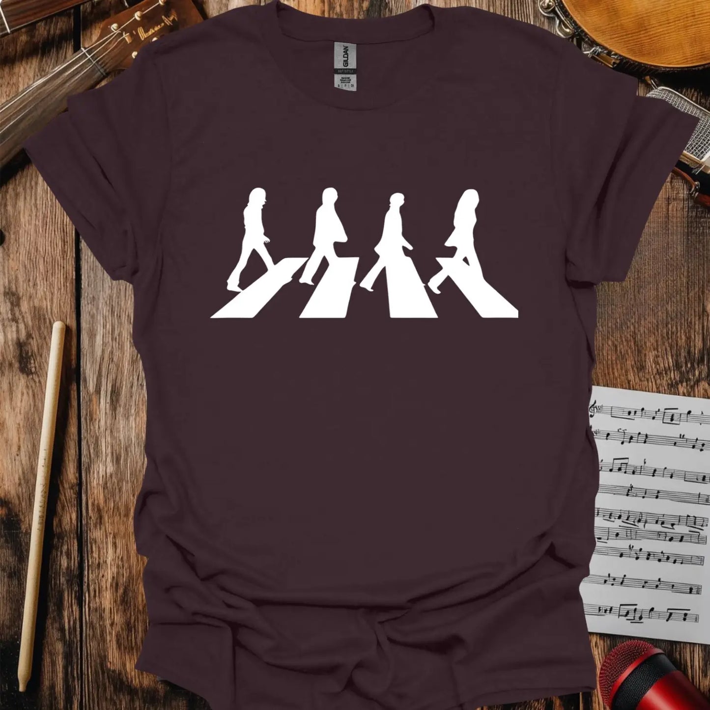 Abbey Road T-shirt - S / Dark Chocolate - T-Shirt