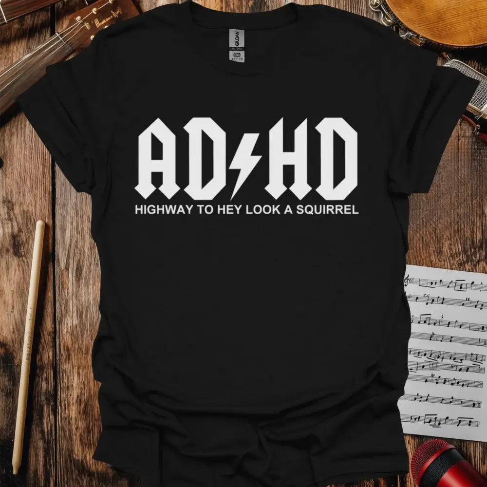 ADHD T-shirt Black