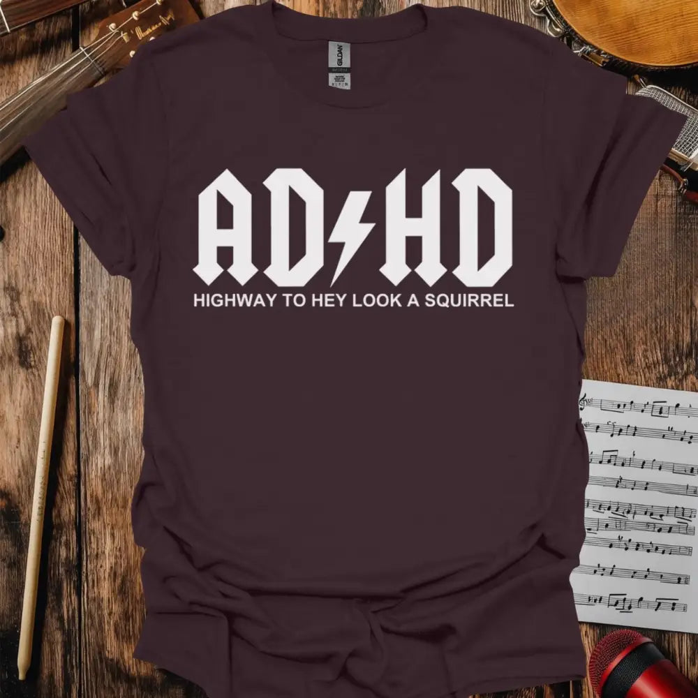 ADHD T-shirt Dark Chocolate