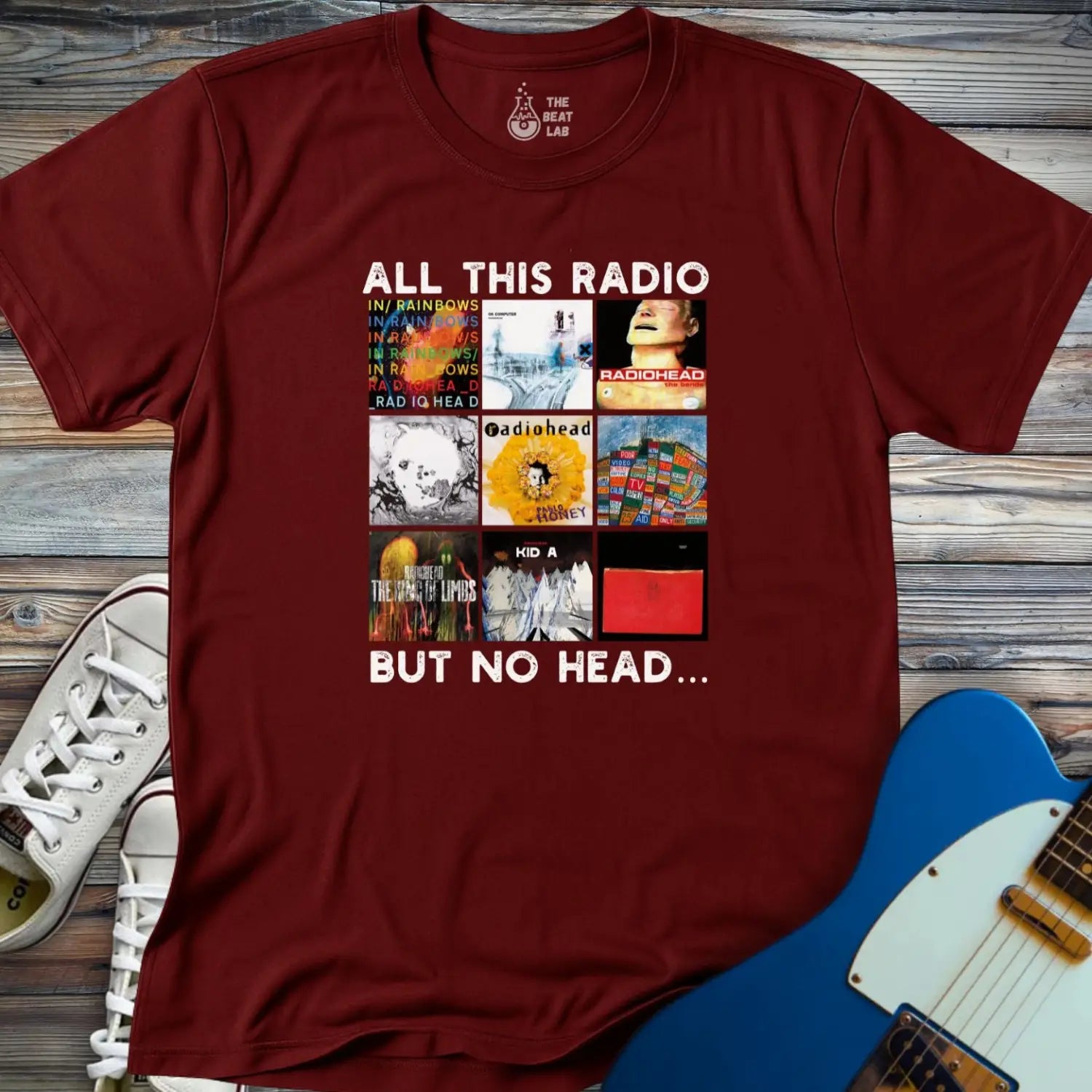 All This Radio T-shirt - Maroon / S - T-Shirt