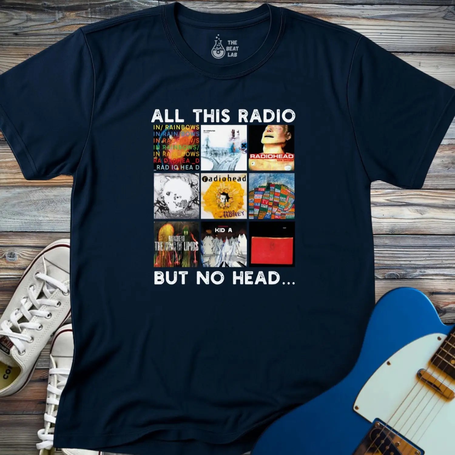 All This Radio T-shirt - Navy / S - T-Shirt