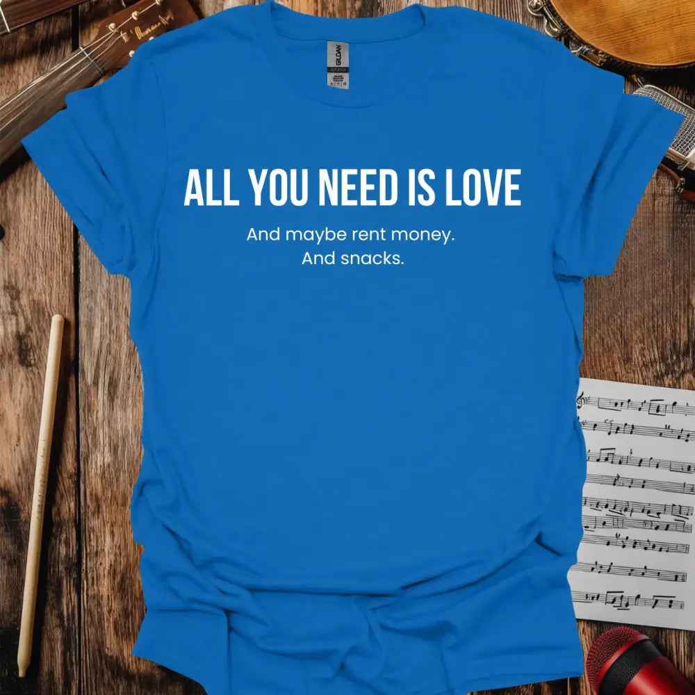 All You Need Is Love T-shirt Royal