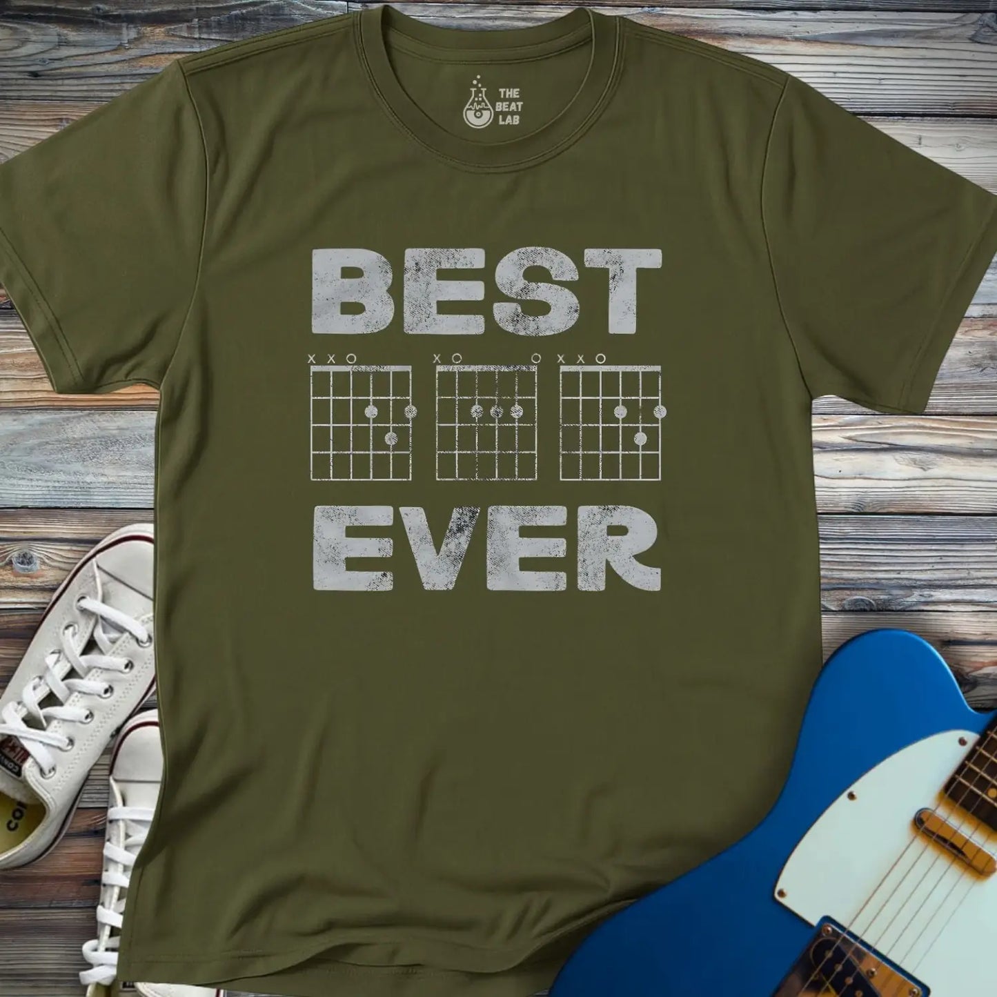 Best Dad Ever (II) T-shirt - Military Green / S - T-Shirt
