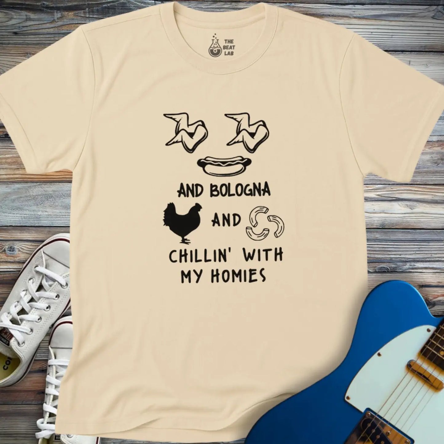 Chillin With My Homies T-shirt - Sand / S - T-Shirt