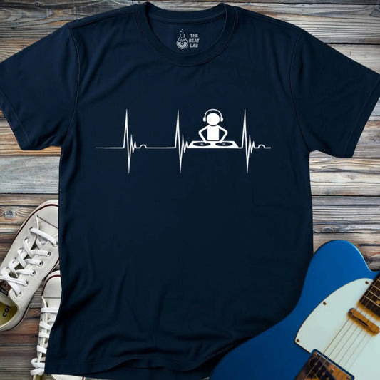 DJ Beat T-shirt - Navy / S - T-Shirt