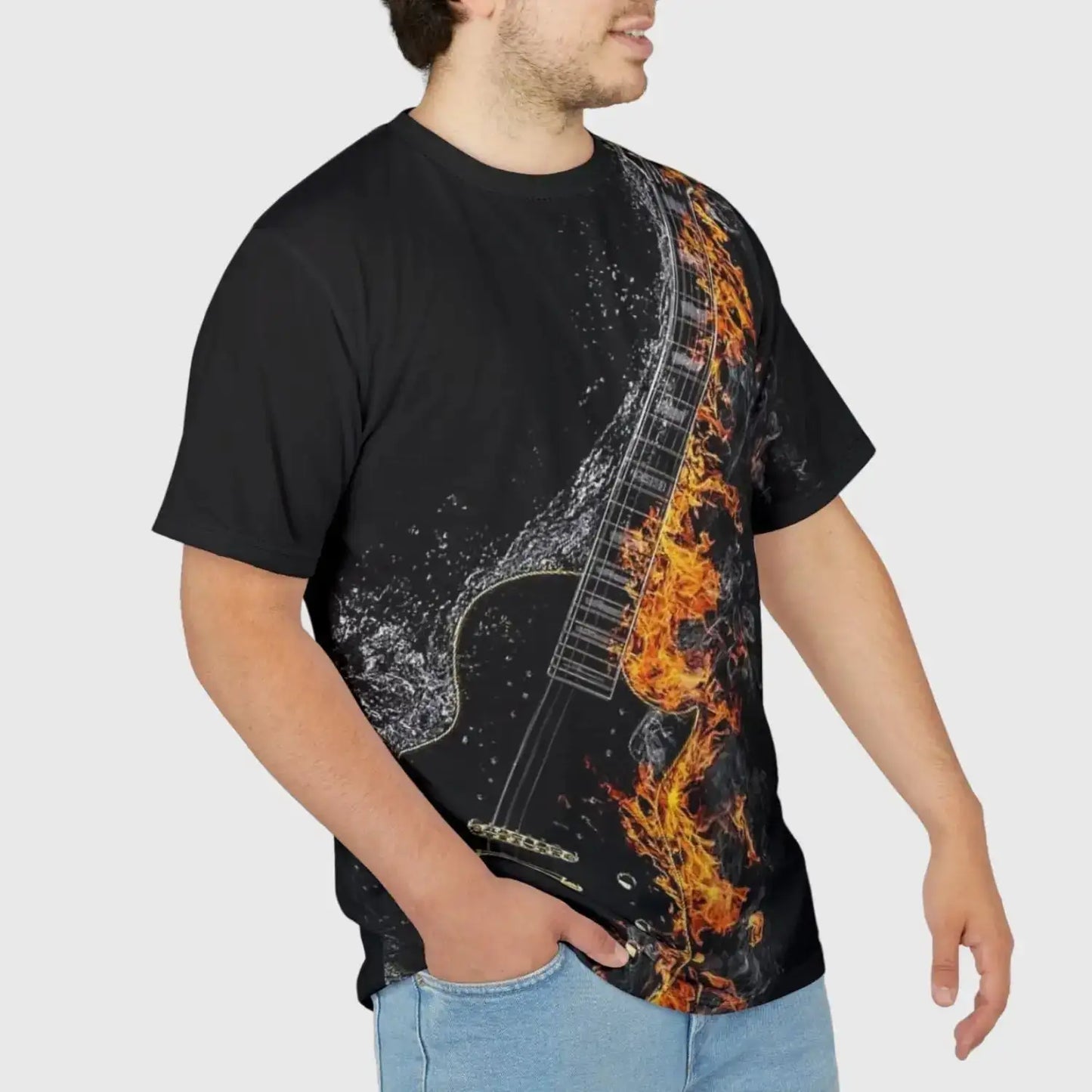 Fiery Guitar T-Shirt