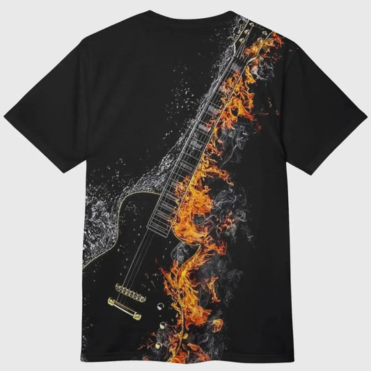 Fiery Guitar T-Shirt