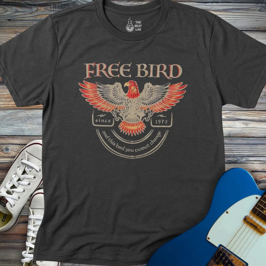 Free Bird T-shirt - Dark Heather Grey / S - T-Shirt