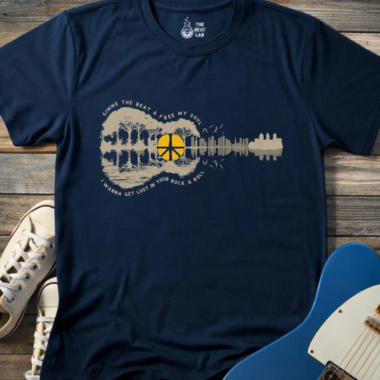 Gimme the Beat T-shirt - Navy / S - T-Shirt