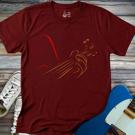 Guitar Line Art T-shirt
