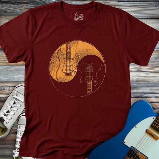 Guitar Yin Yang (I) T-shirt - T-Shirt