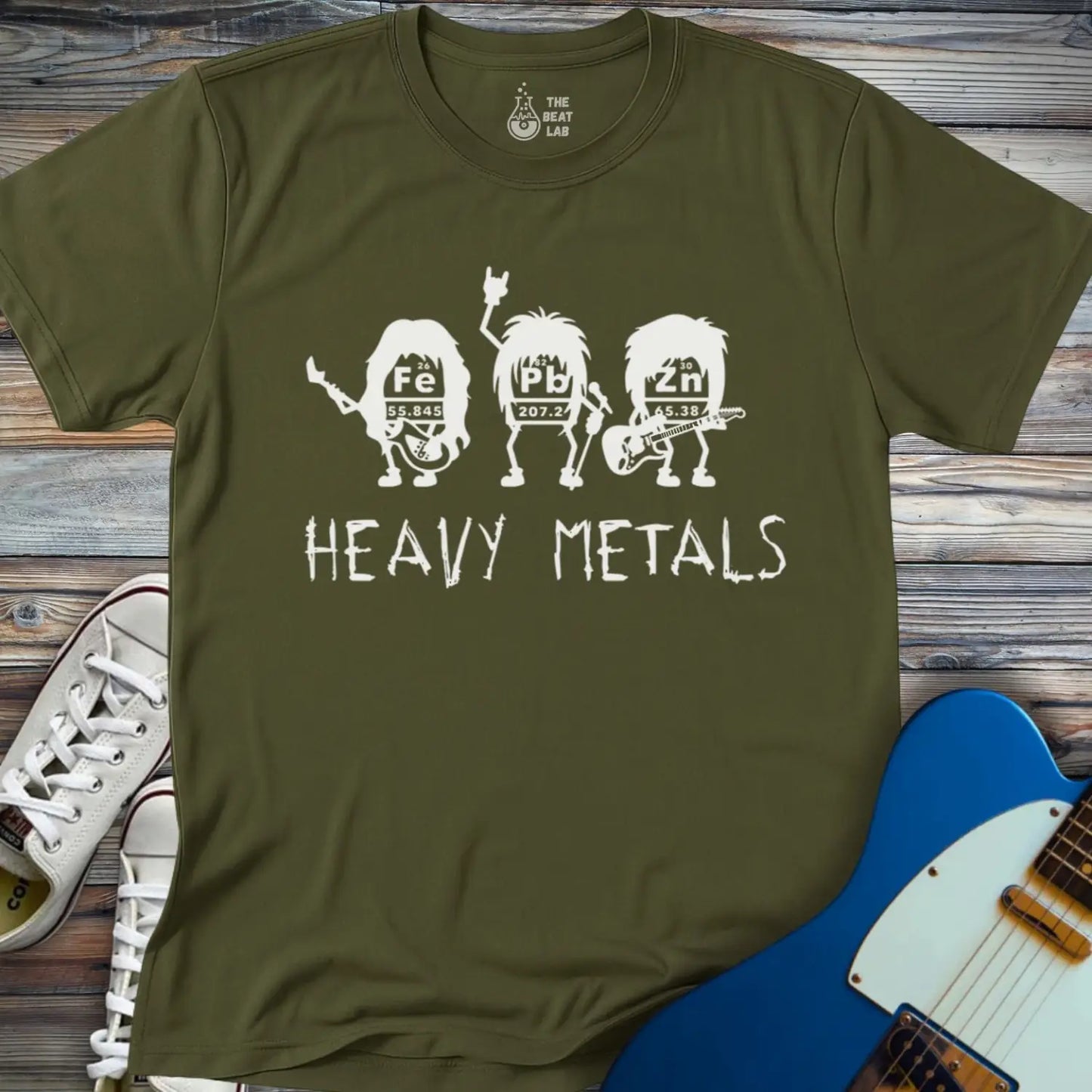 Heavy Metals T-shirt - Military Green / S - T-Shirt