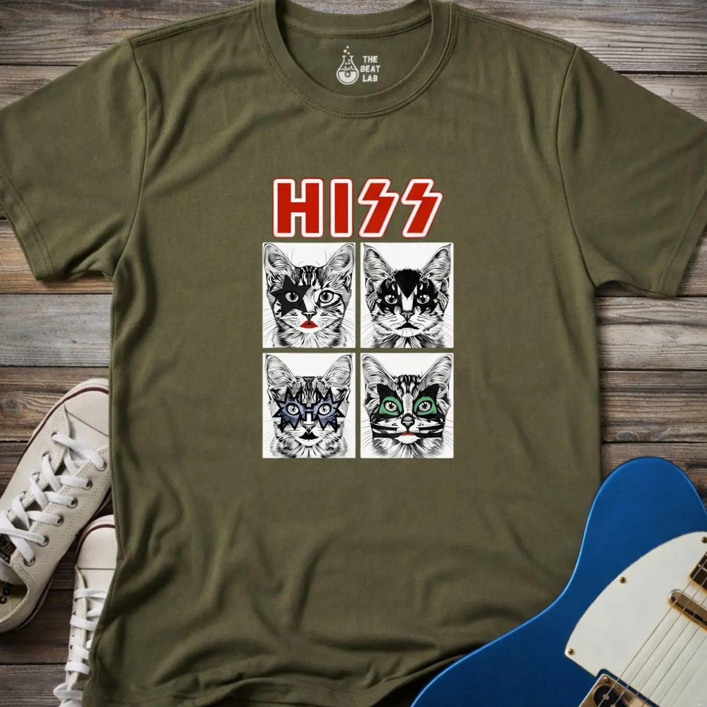 Hiss T-shirt - Military Green / S - T-Shirt