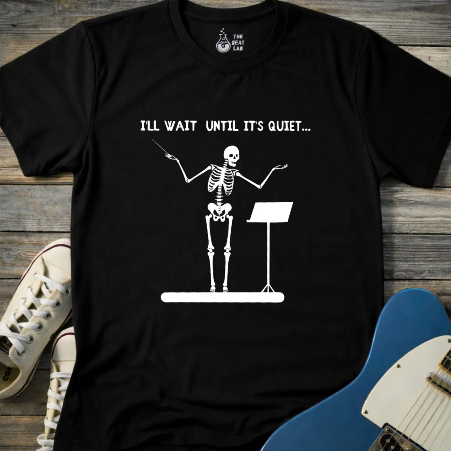I’ll Wait Until It’s Quiet T-shirt - Black / S - T-Shirt