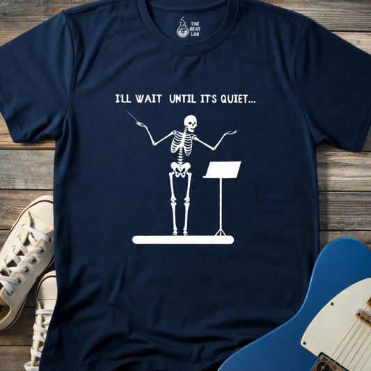 I’ll Wait Until It’s Quiet T-shirt - Navy / S - T-Shirt