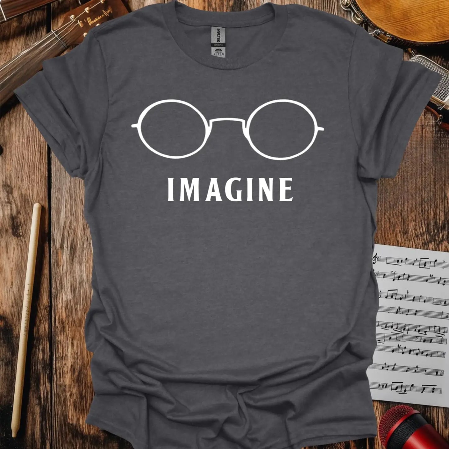 Imagine T-shirt - S / Dark Heather Grey - T-Shirt