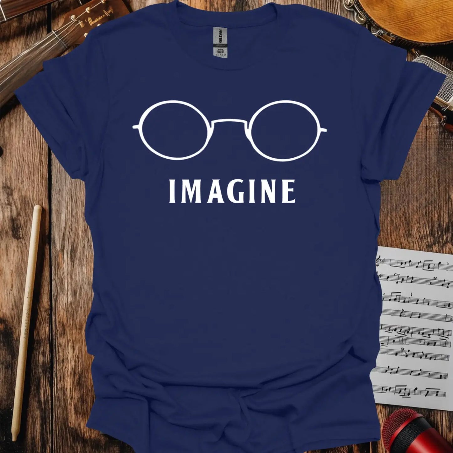 Imagine T-shirt - S / Navy - T-Shirt