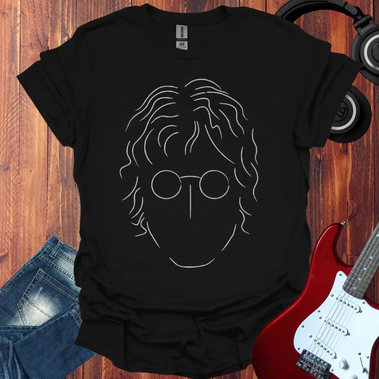 John Lennon T-shirt Black