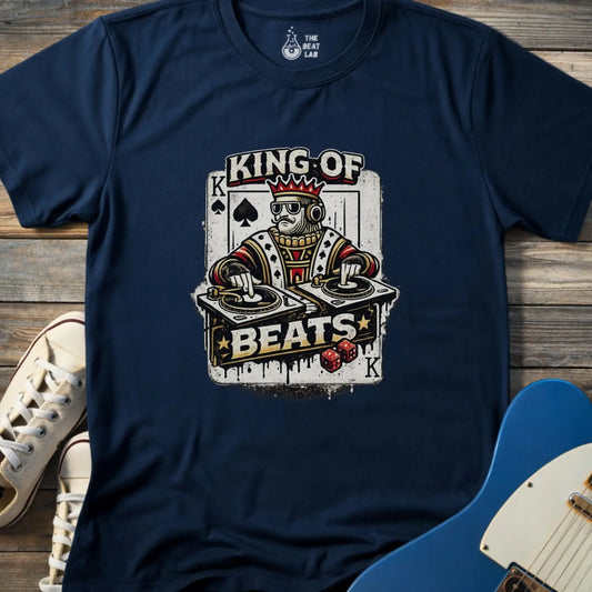 King of Beats T-shirt - Navy / S - T-Shirt