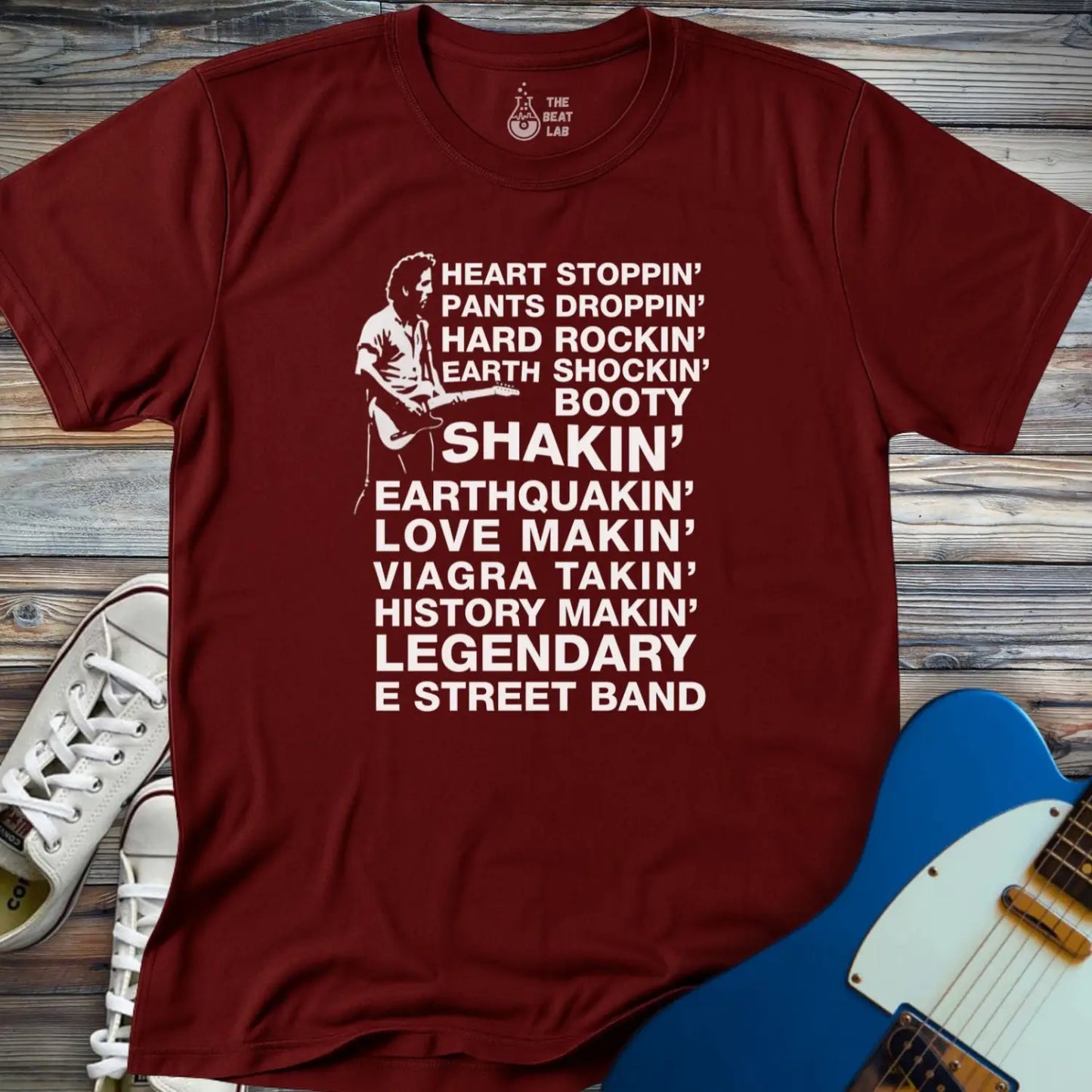 Legendary E Street Band (I) T-shirt - Maroon / S - T-Shirt