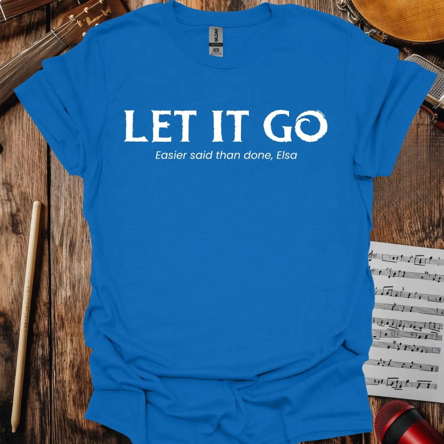 Let It Go T-shirt Royal