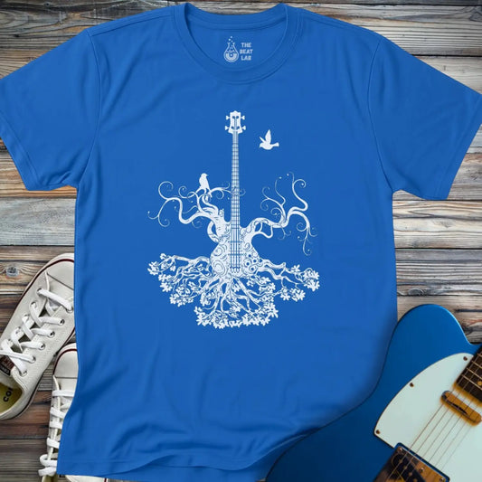 Music Guitar Tree T-shirt - Royal / S - T-Shirt