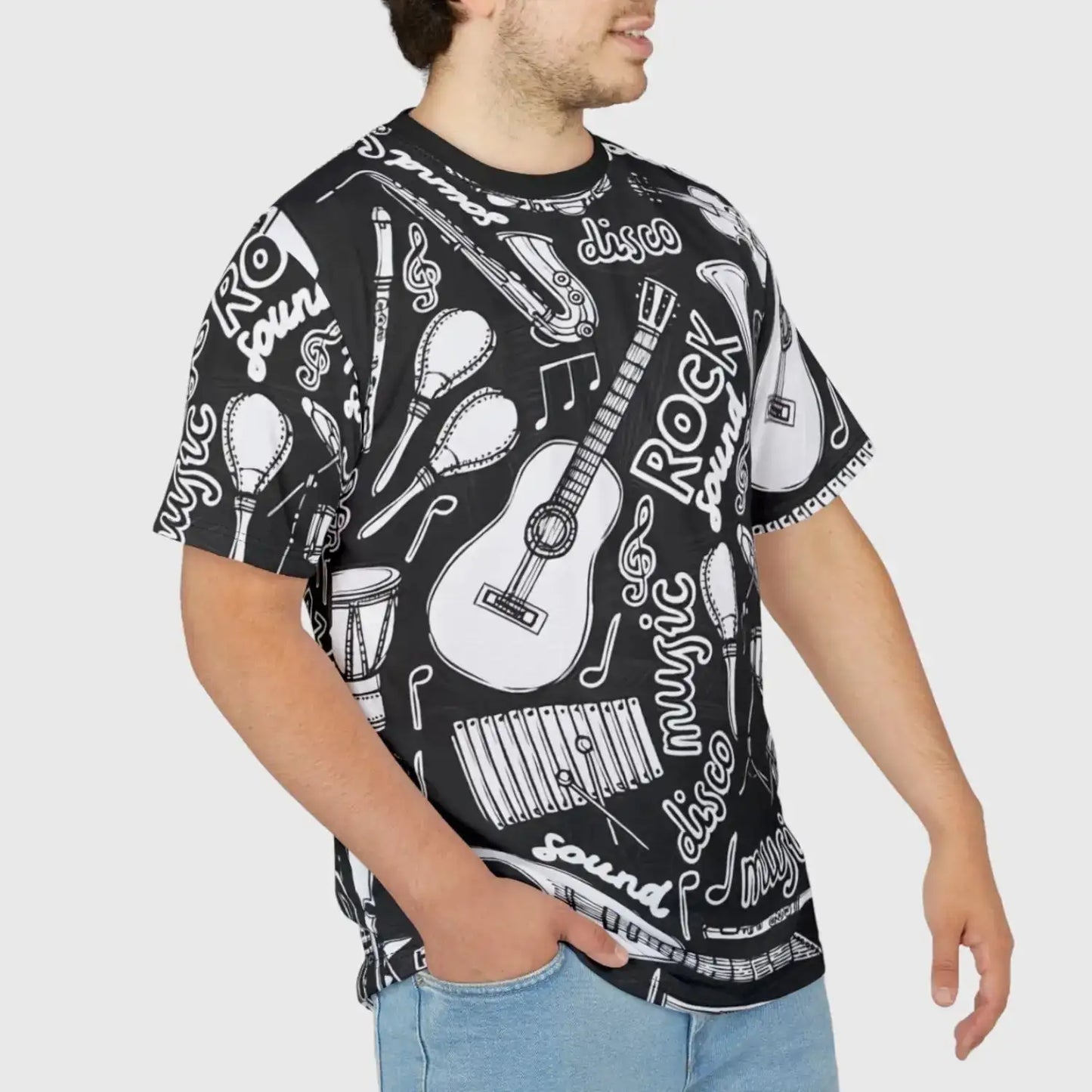 Music Instrument Collage T-Shirt