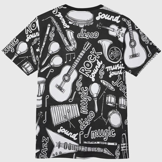 Music Instrument Collage T-Shirt