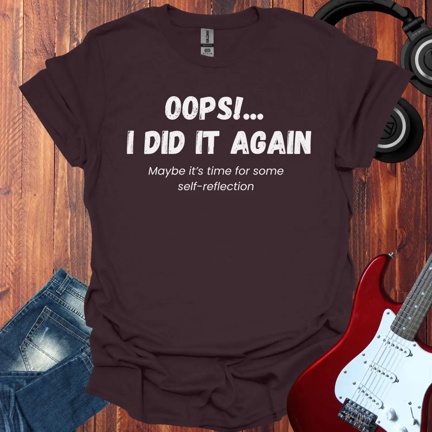 Oops I did It Again T-shirt Dark Chocolate