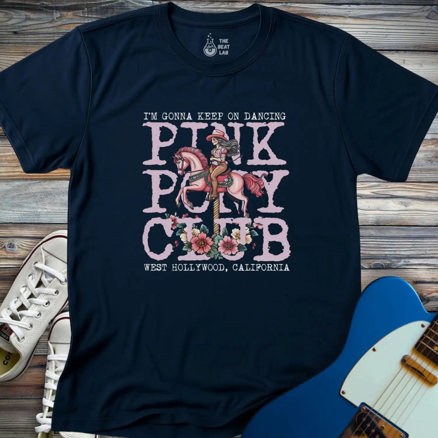 Pink Pony Club (II) T-shirt - Navy / S - T-Shirt