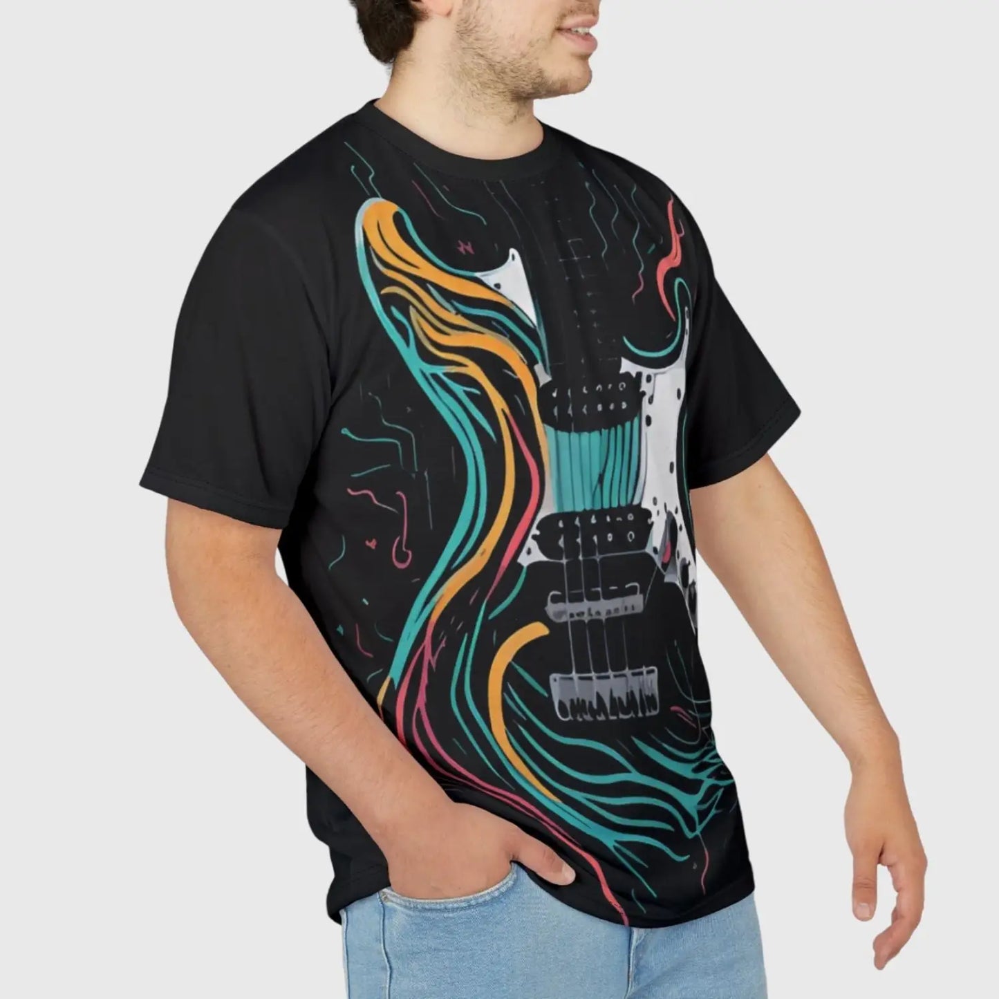 Psychedelic Electric Guitar T-Shirt
