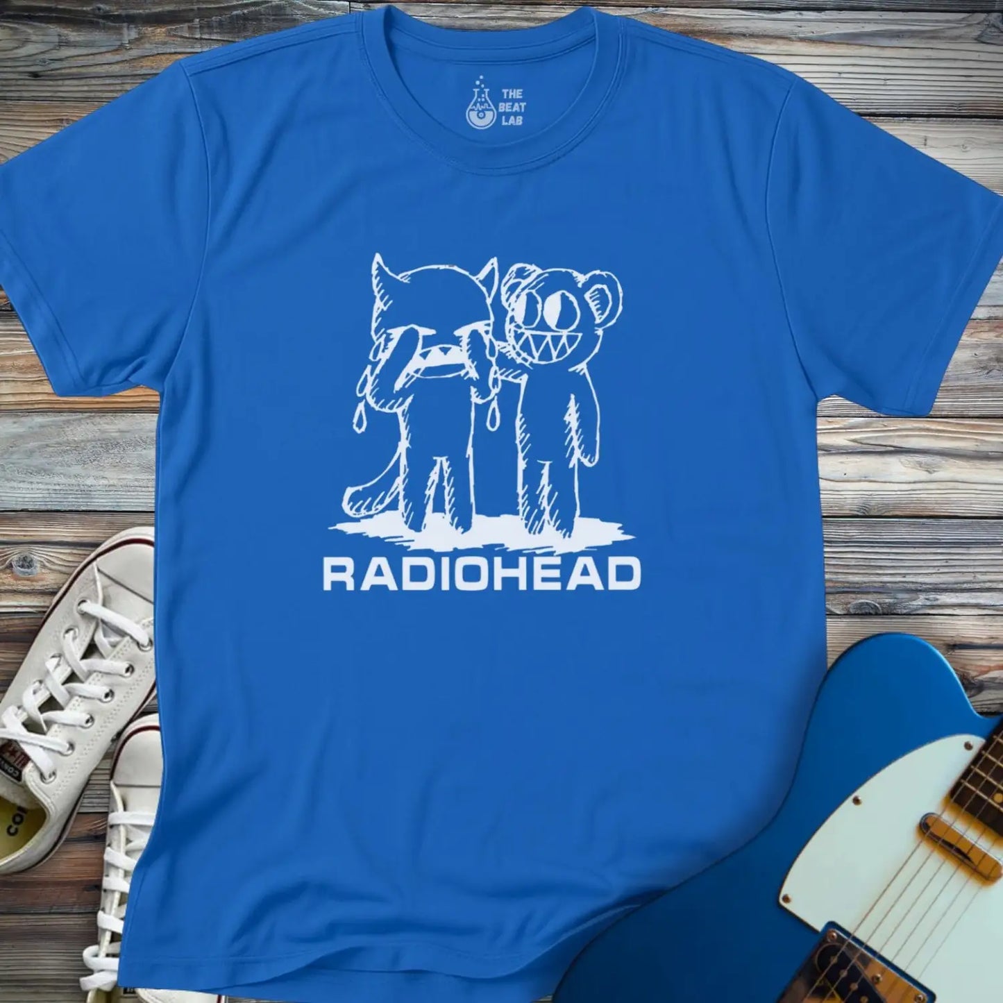 Radiohead Artwork T-shirt - Royal / S - T-Shirt