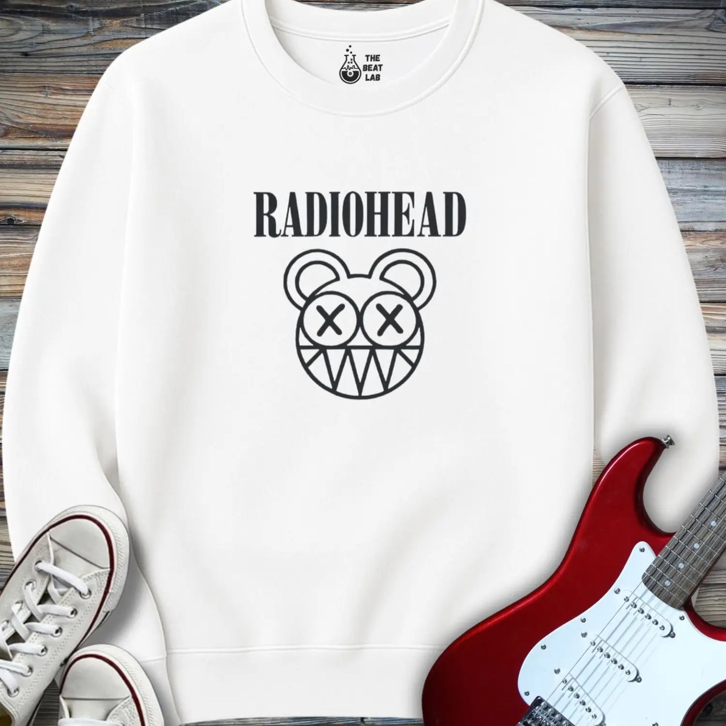 Radiohead Band (I) Crewneck - White / S - Sweatshirt