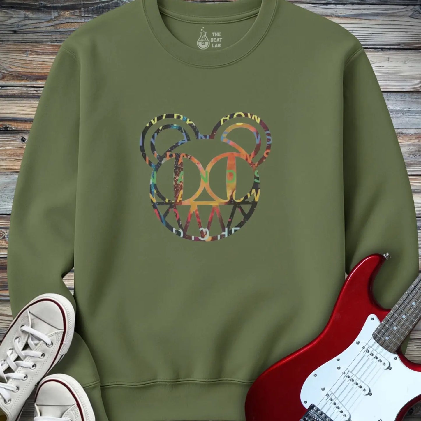Radiohead Band (II) Sweatshirt - Military Green / S - Sweatshirt