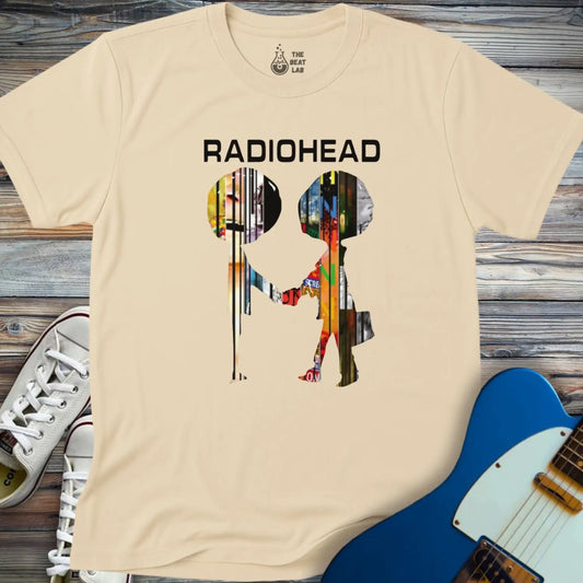 Radiohead Collage T-shirt - Sand / S - T-Shirt