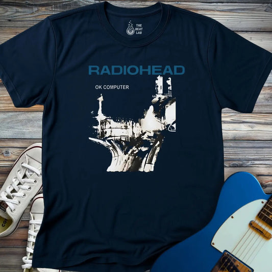 Radiohead Ok Computer (III) T-shirt - Navy / S - T-Shirt