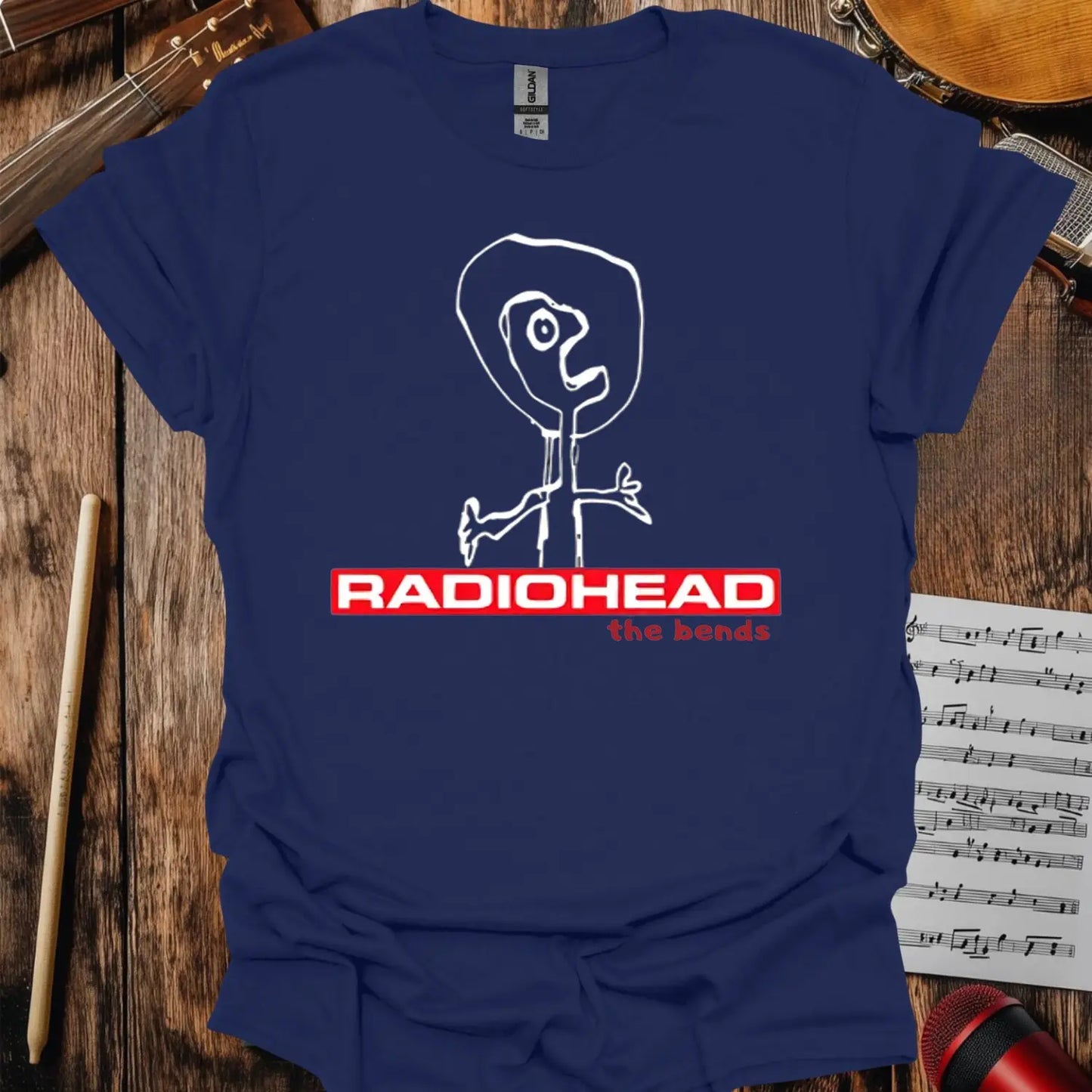 Radiohead The Bends T-shirt - S / Navy - T-Shirt