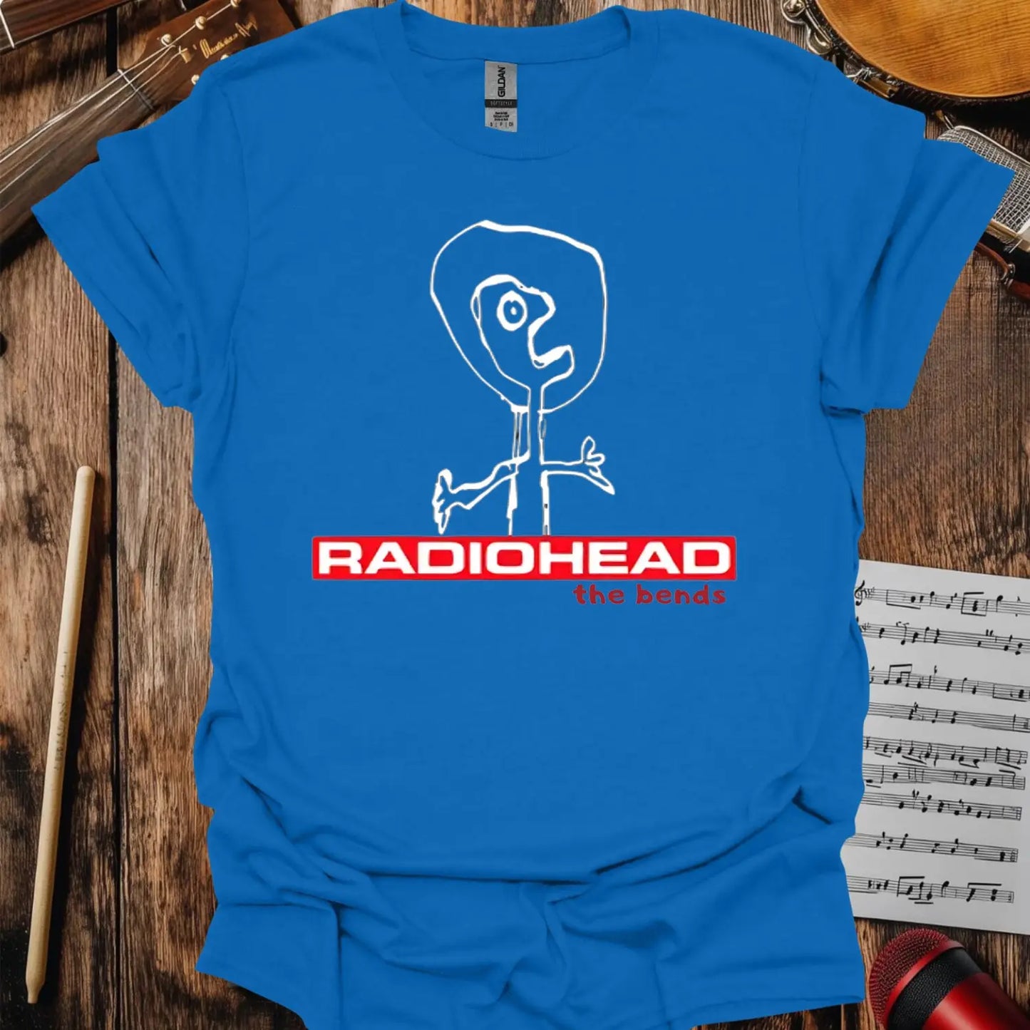 Radiohead The Bends T-shirt - S / Royal - T-Shirt