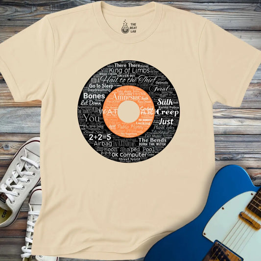 Radiohead Vinyl Record T-shirt - Sand / S - T-Shirt