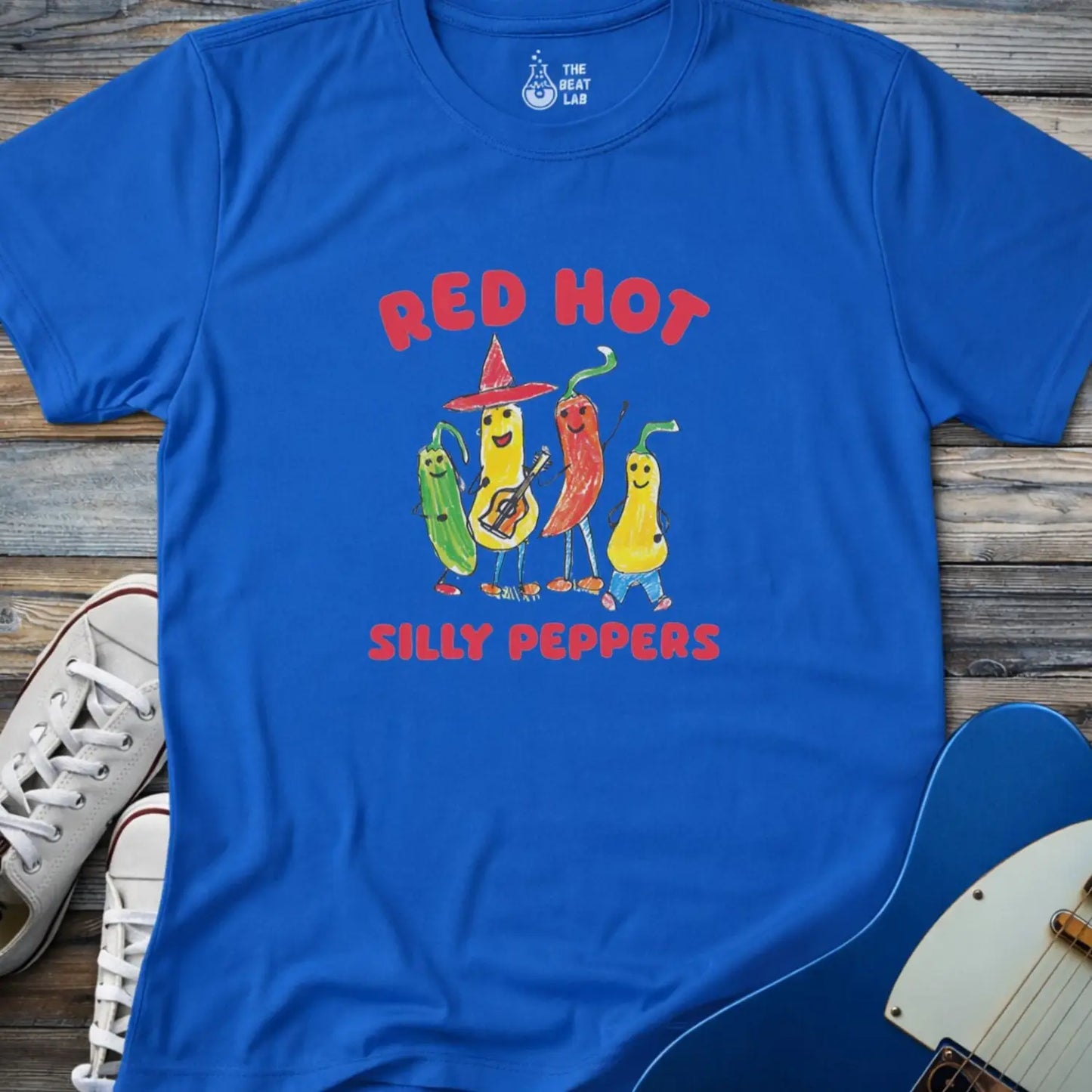 Red Hot Silly Peppers T-shirt - Royal / S - T-Shirt