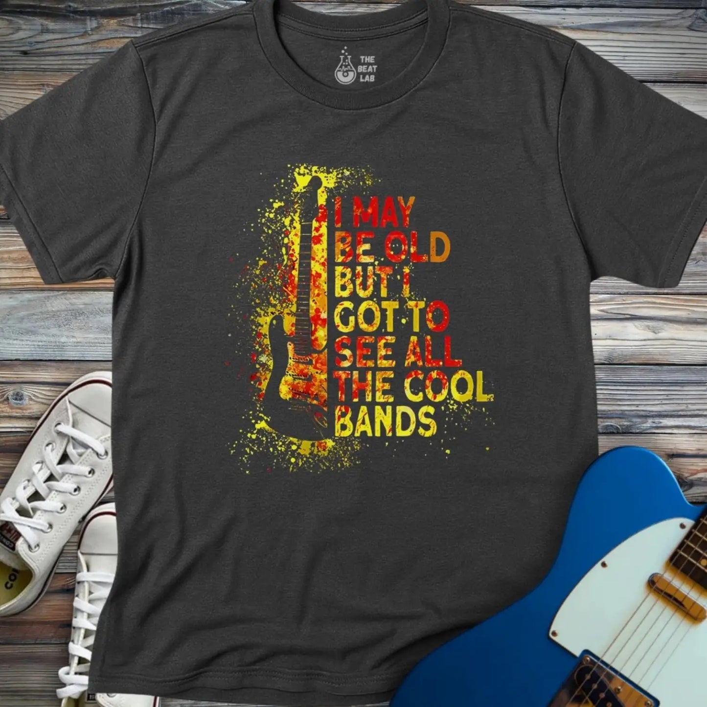 See All the Cool Bands T-shirt - Dark Heather Grey / S - T-Shirt