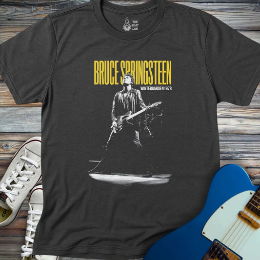 Springsteen Wintergarden 1978 T-shirt - Dark Heather Grey / S - T-Shirt