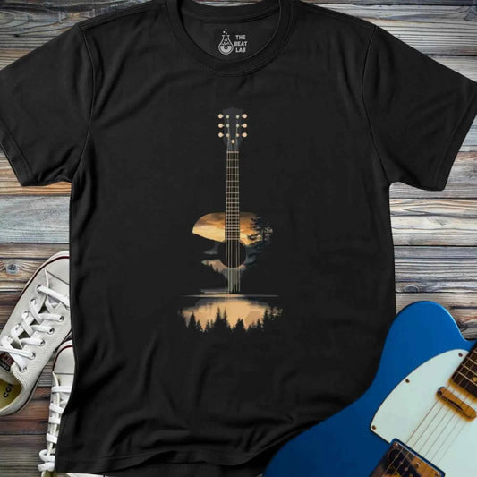 Sunset Forest Guitar T-shirt