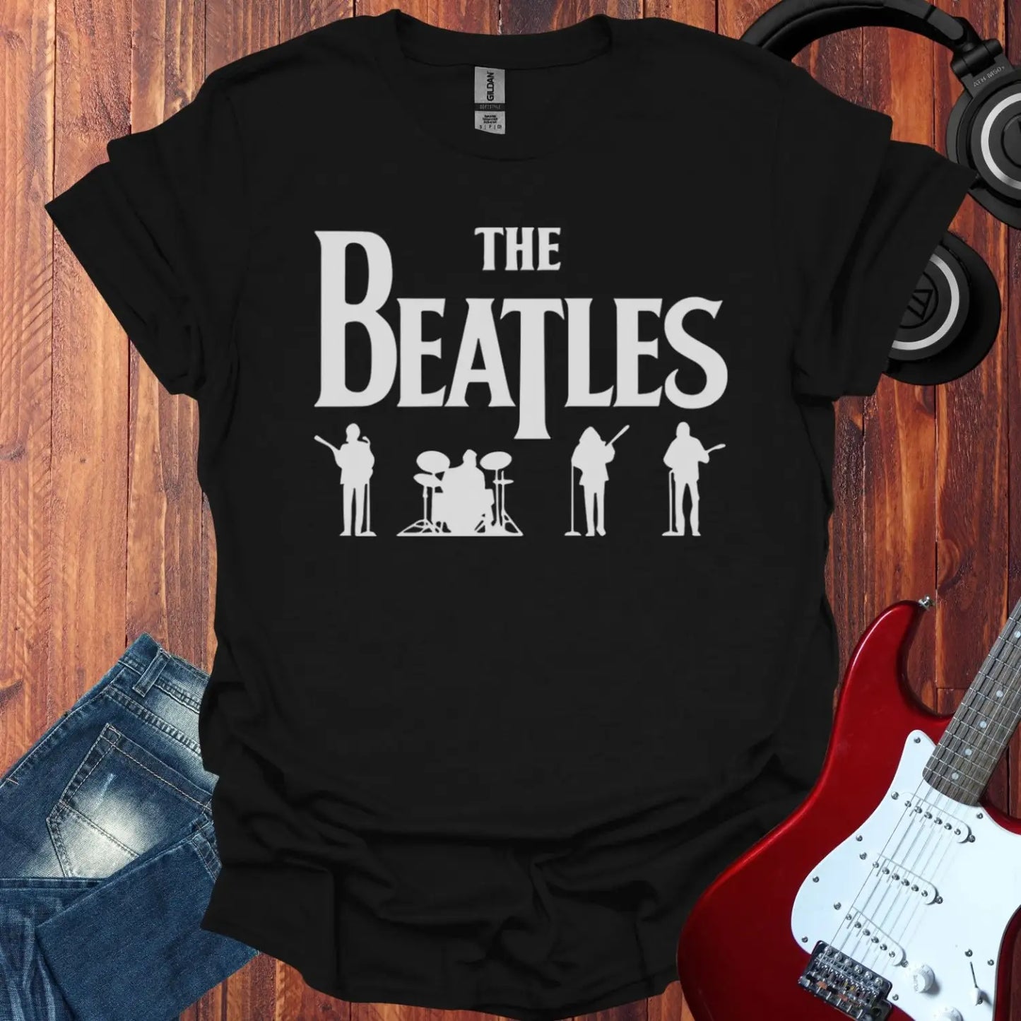 The Beatles Silhouette T-shirt Black