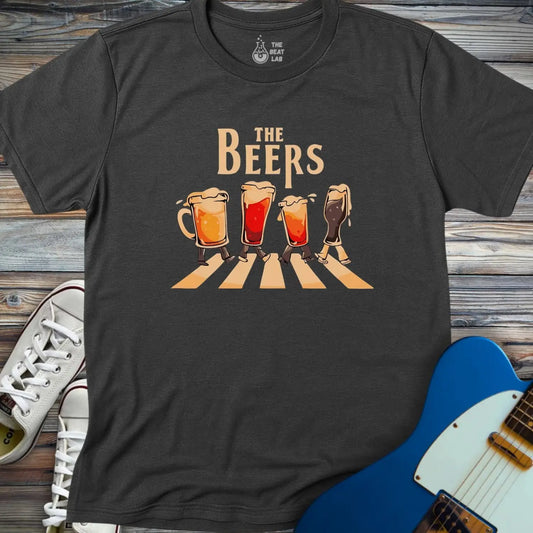 The Beers T-shirt - Dark Heather Grey / S - T-Shirt
