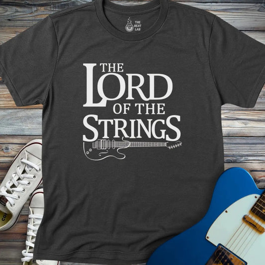 The Lord of the Strings T-shirt - Dark Heather Grey / S - T-Shirt