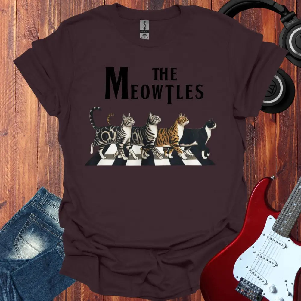 The Meowtles T-shirt Dark Chocolate