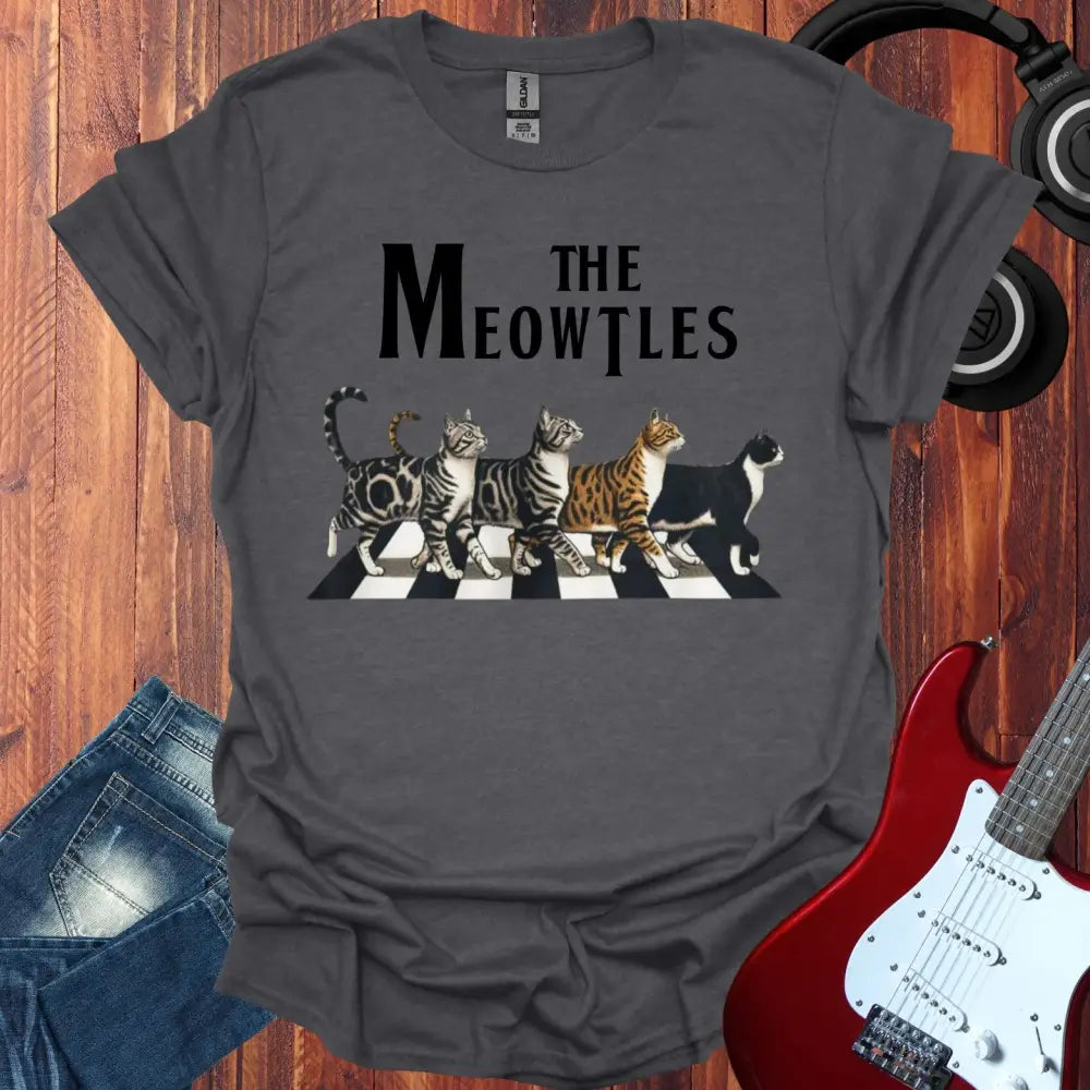 The Meowtles T-shirt Dark Heather Grey