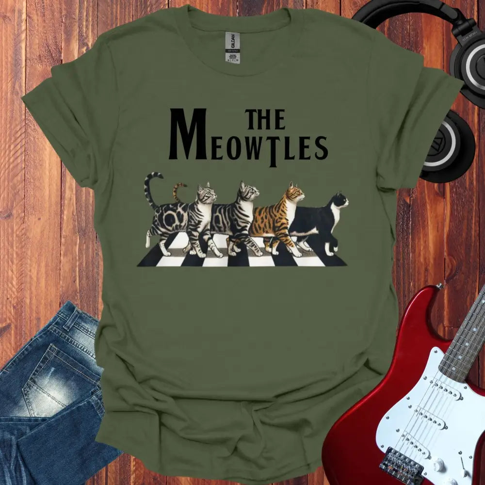 The Meowtles T-shirt Military Green