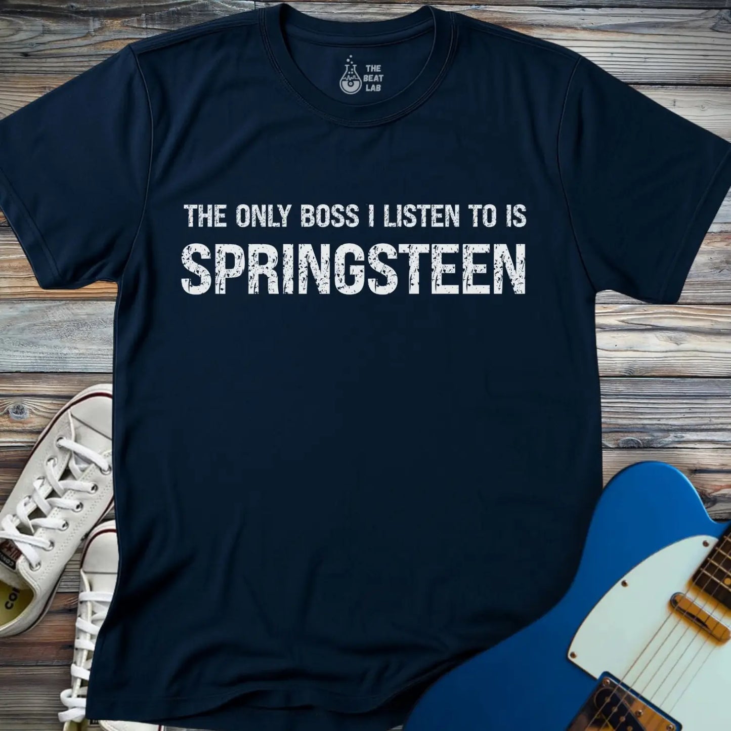 The Only Boss I Listen T-shirt - Navy / S - T-Shirt